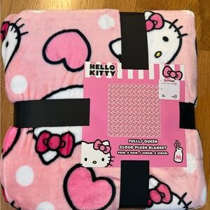 NEW Hello Kitty Valentine’s Day Hearts Blanket QUEEN